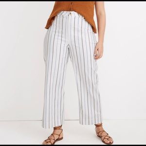 NWT Madewell Emmett Wide-Leg Crop Pants